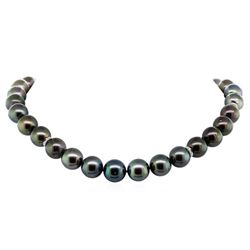 Tahitian Cultured Pearl and Diamond Necklace