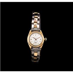 Rolex 14KT Two-Tone Oyster Super Precision Vintage Ladies Watch