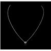 Image 2 : 14KT White Gold 0.26ct Diamond Necklace