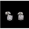 Image 1 : 0.78ctw Diamond Stud Earrings - 14KT White Gold
