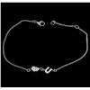 Image 2 : 0.14ctw Diamond Bracelet - 14KT White Gold