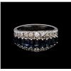 Image 2 : 1.68ctw Sapphire and Diamond Ring - 14KT White Gold