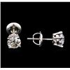 Image 2 : 1.50ctw Diamond Stud Earrings - 14KT White Gold