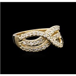 14KT Yellow Gold 0.49ctw Diamond Ring