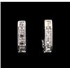 1.03ctw Diamond Earrings - 14KT White Gold