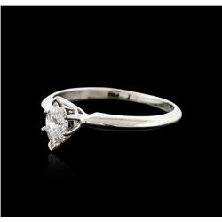 14KT White Gold 0.32ct Diamond Solitaire Ring