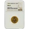 Image 1 : 1909 NGC MS63 Great Britain 1 Sovereign Gold Coin