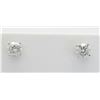 Image 5 : 0.65ctw Diamond Stud Earrings - 14KT White Gold