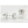 Image 7 : 0.65ctw Diamond Stud Earrings - 14KT White Gold