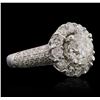 Image 3 : 14KT White Gold 4.62ctw Diamond Ring