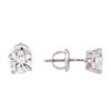 Image 2 : 1.00ctw Diamond Stud Earrings - 14KT White Gold