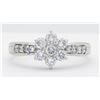 Image 1 : 0.79ctw Diamond Ring - 14KT White Gold