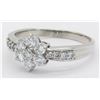 Image 3 : 0.79ctw Diamond Ring - 14KT White Gold