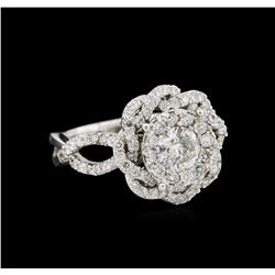 14KT White Gold 1.37ctw Diamond Ring