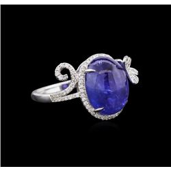 18KT White Gold 9.03ct Tanzanite and Diamond Ring