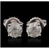 Image 1 : 14KT White Gold 1.33ctw Diamond Stud Earrings