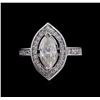 Image 2 : 1.76ctw Diamond Ring - 14KT White Gold