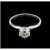 Image 2 : 1.01ct Solitaire Diamond Ring - 14KT White Gold