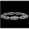 Image 2 : 1.90ctw Diamond Bracelet - 14KT White Gold