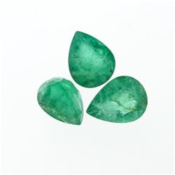 4.48cts. Pear Cut Natural Emerald Parcel