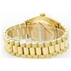 Image 6 : Rolex President 18KT Gold 1.00ctw Diamond And Emerald DayDate Men's Watch