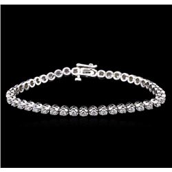 2.80ctw Diamond Tennis Bracelet - 14KT White Gold