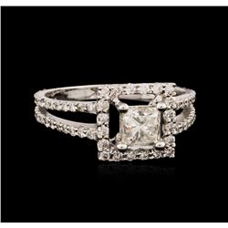 18KT White Gold 1.12ctw Diamond Ring