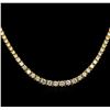 Image 2 : 7.52ctw Diamond Necklace - 14KT Yellow Gold