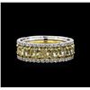 Image 1 : EGL USA Cert 12.82ctw Fancy Yellow Diamond Ring - Platinum and 18KT Yellow Gold