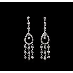 1.15ctw Diamond Earrings - 18KT White Gold