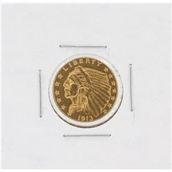 1913 $2.50 CU Indian Head Quarter Eagle Gold Coin