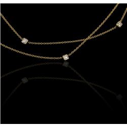 14KT Yellow Gold 0.30ctw Diamond Necklace