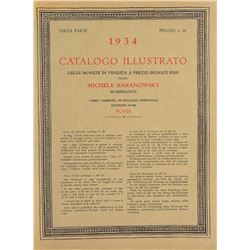 1934 Baranowsky Catalogue of Ancient and Italian Coins