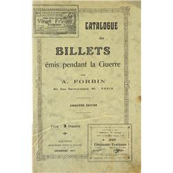 Rare Work on WWI Emergency Paper Money, Published during the War