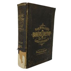 1886 Bankers’ Directory with Special Advertising Sheets, &c.