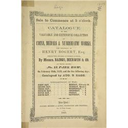 The 1859 Bogert Sale