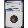 Image 1 : 1877 SEATED QUARTER, PCI GEM BU  NICE COLOR