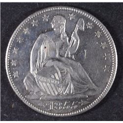 1855-O ARROWS SEATED HALF DOLLAR CH BU