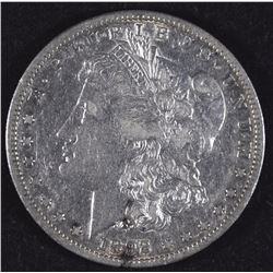 1892-S MORGAN SILVER DOLLAR, XF/AU LUSTRE  SEMI-KEY
