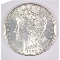 1900-S MORGAN SILVER DOLLAR, CHOICE BU
