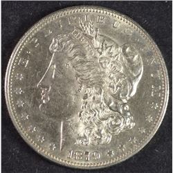 1879-S REV '78 MORGAN SILVER DOLLAR BU SEMI-KEY