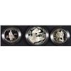 Image 1 : PROOF U.S. COMMEMS: 1995 CIVIL WAR HALF & WWII 2-PIECE, SILVER DOLLAR CLAD HALF