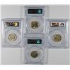 Image 2 : (4) 1942-P TYPE 2 Jefferson  Nickels PCGS MS-66