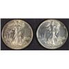 Image 1 : ( 2 ) WALKING LIBERTY HALF DOLLARS: 1941 &1943 BOTH CH BU
