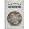 Image 1 : 1887 MORGAN DOLLAR ANACS MS63 PL