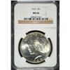 Image 1 : 1923 PEACE SILVER DOLLAR, NGC MS-66  TOUGH!