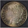 Image 1 : 1888-S MORGAN SILVER DOLLAR GEM BU+ SUPERB RAINBOW COLORS, SEMI-KEY
