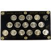 Image 1 : 1941-1945 MERCURY DIME SET, SUPERB GEM BU IN PLASTIC HOLDER (15) COINS COMPLETE