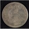 Image 1 : 1858 SEATED QUARTER, AU/UNC