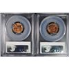 Image 2 : 2-1942 LINCOLN CENTS PCGS MS66 RD